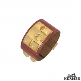 Hermes Alligator Collier De Chain Cuff Hermes Alligator Collier De Chain Cuff